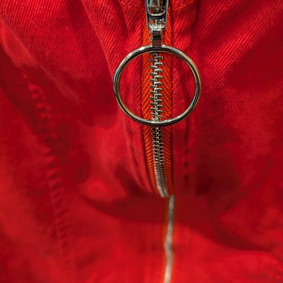 Small Red Zippered Dress - Picture 4 of 8